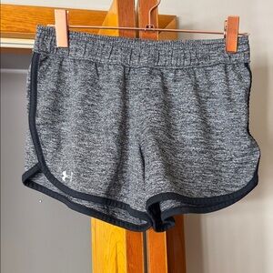 Under Armour Women's Heathered Black Athletic Shorts